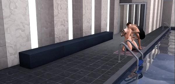  Jasmina Wei - SIMS 4 - Hot Sex In The Pool